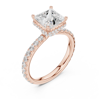 Hidden Crown Diamond Ring