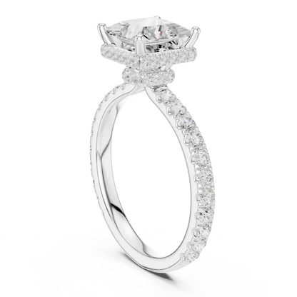Hidden Crown Diamond Ring