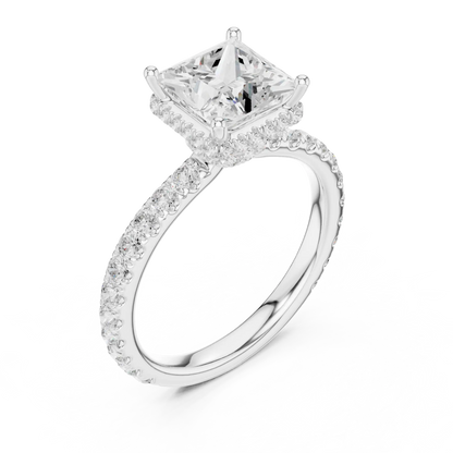 Hidden Crown Diamond Ring