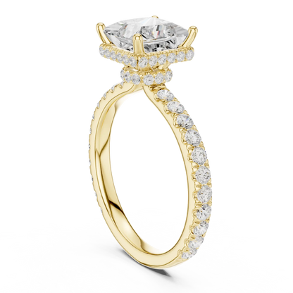 Hidden Crown Diamond Ring