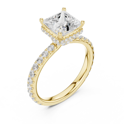 Hidden Crown Diamond Ring