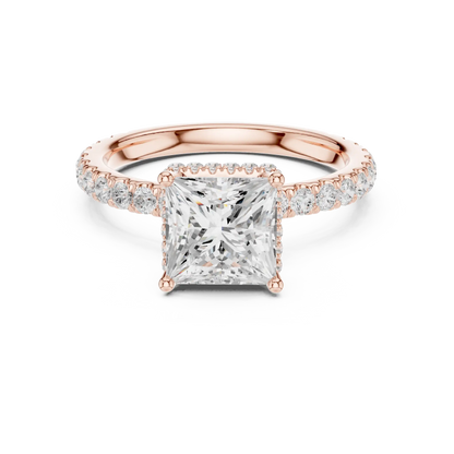 Hidden Crown Diamond Ring
