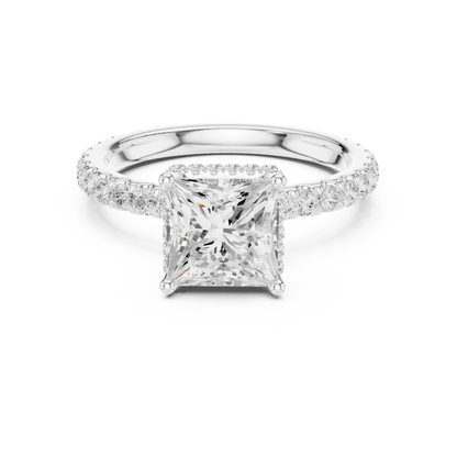 Hidden Crown Diamond Ring