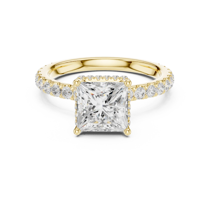 Hidden Crown Diamond Ring
