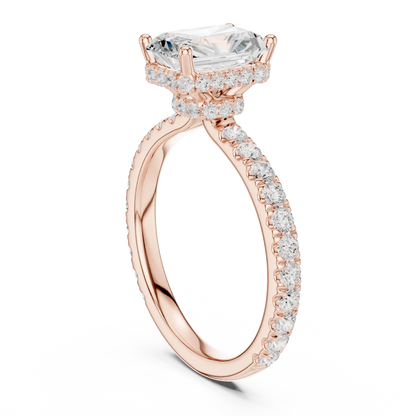 Hidden Ledge Diamond Ring