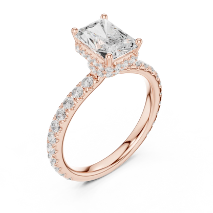 Hidden Ledge Diamond Ring