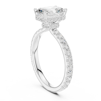 Hidden Ledge Diamond Ring