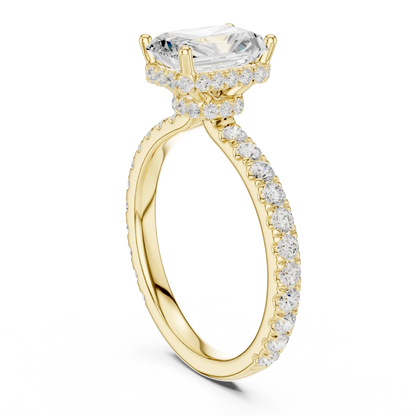 Hidden Ledge Diamond Ring