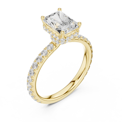 Hidden Ledge Diamond Ring