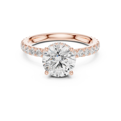 Hidden Row Diamond Ring