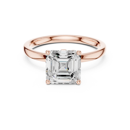 Asscher Vault Diamond Ring