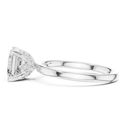 Asscher Vault Diamond Ring