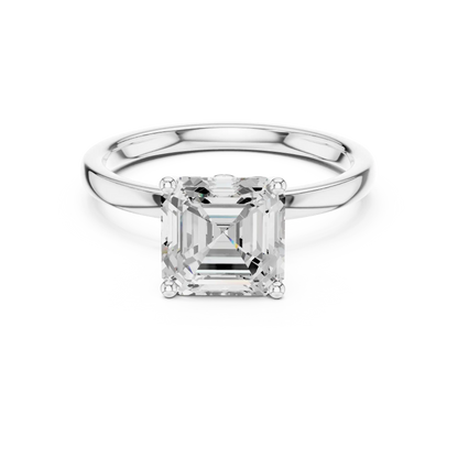 Asscher Vault Diamond Ring