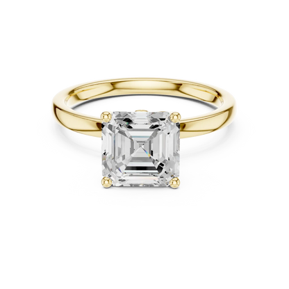 Asscher Vault Diamond Ring