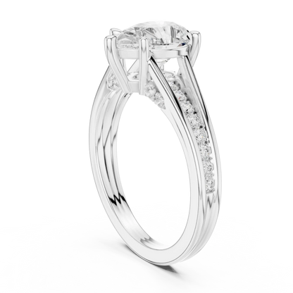 Pear Vestal Diamond Ring
