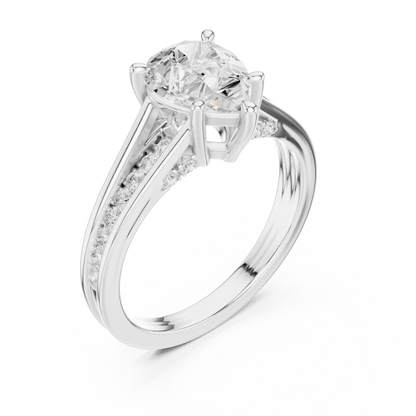 Pear Vestal Diamond Ring