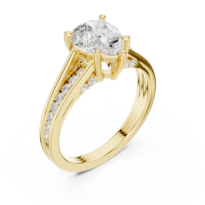 Pear Vestal Diamond Ring