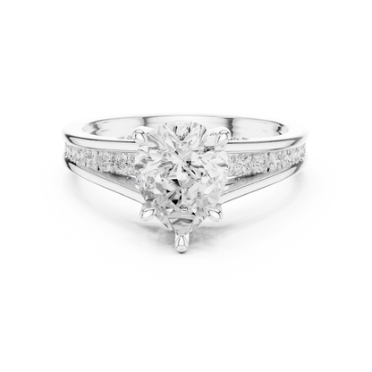 Pear Vestal Diamond Ring
