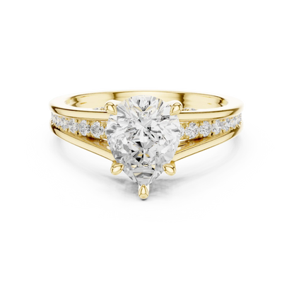Pear Vestal Diamond Ring