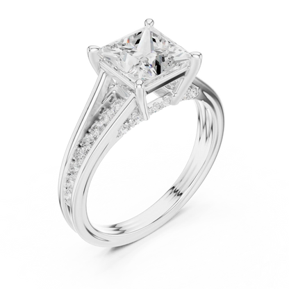 Verdant Split Diamond Ring
