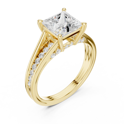 Verdant Split Diamond Ring