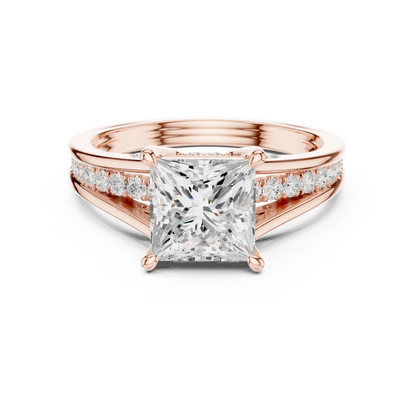 Verdant Split Diamond Ring