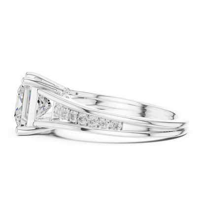 Verdant Split Diamond Ring
