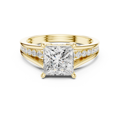Verdant Split Diamond Ring