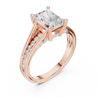 Split Stream Diamond Ring