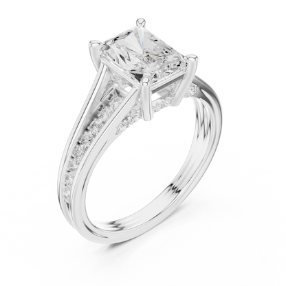 Split Stream Diamond Ring
