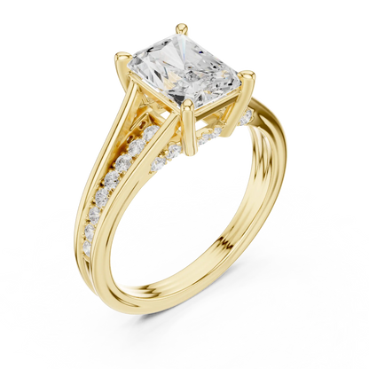 Split Stream Diamond Ring