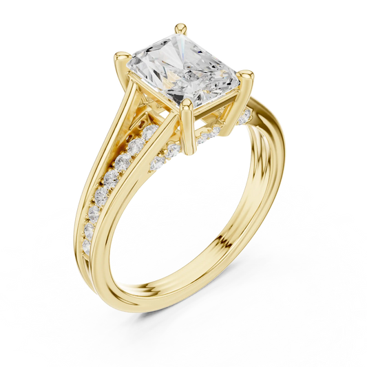 Split Stream Diamond Ring