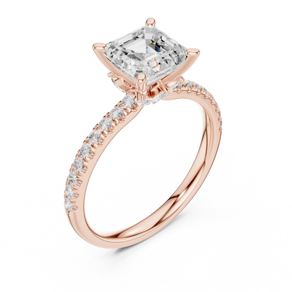 Quiet Grid Diamond Ring