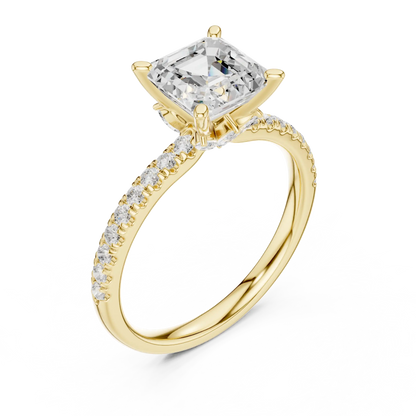 Quiet Grid Diamond Ring