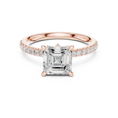 Quiet Grid Diamond Ring