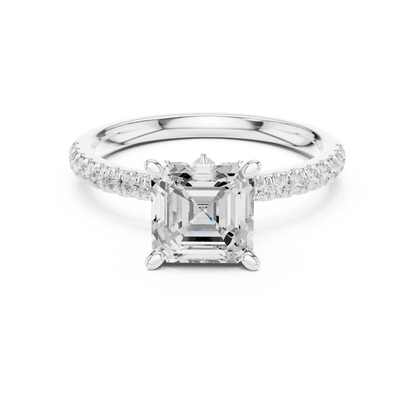 Quiet Grid Diamond Ring