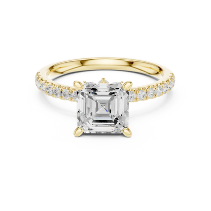 Quiet Grid Diamond Ring