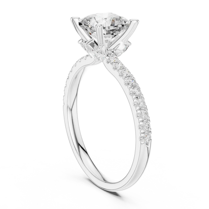 Quiet Cushion Diamond Ring