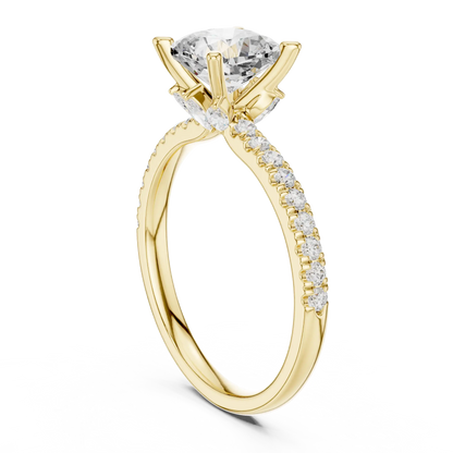 Quiet Cushion Diamond Ring