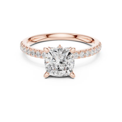 Quiet Cushion Diamond Ring