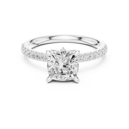 Quiet Cushion Diamond Ring