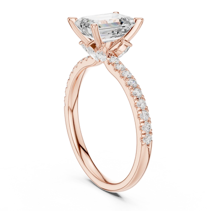 Hidden Curve Diamond Ring