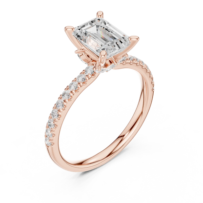 Hidden Curve Diamond Ring
