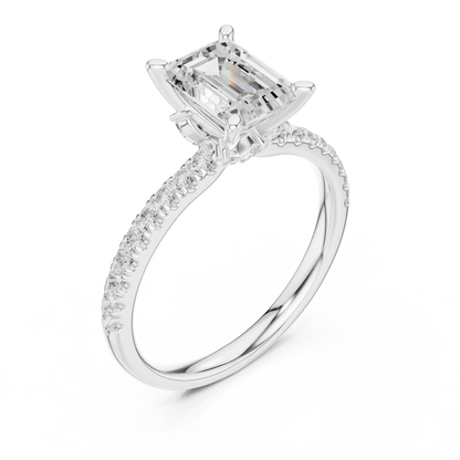 Hidden Curve Diamond Ring