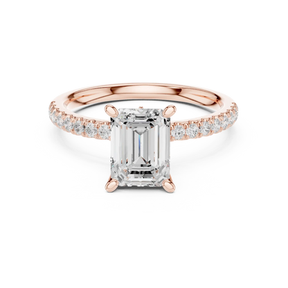 Hidden Curve Diamond Ring
