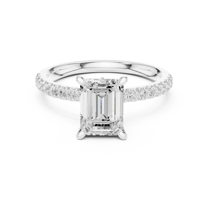 Hidden Curve Diamond Ring