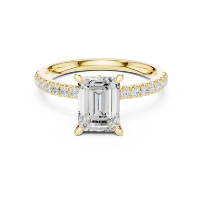 Hidden Curve Diamond Ring