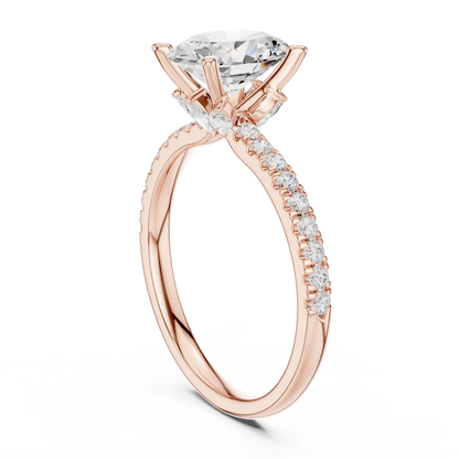 Hidden Bloom Diamond Ring