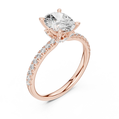 Hidden Bloom Diamond Ring