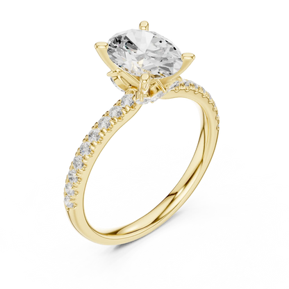 Hidden Bloom Diamond Ring